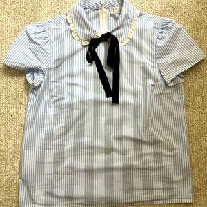 Red Valentino bow tie blouse